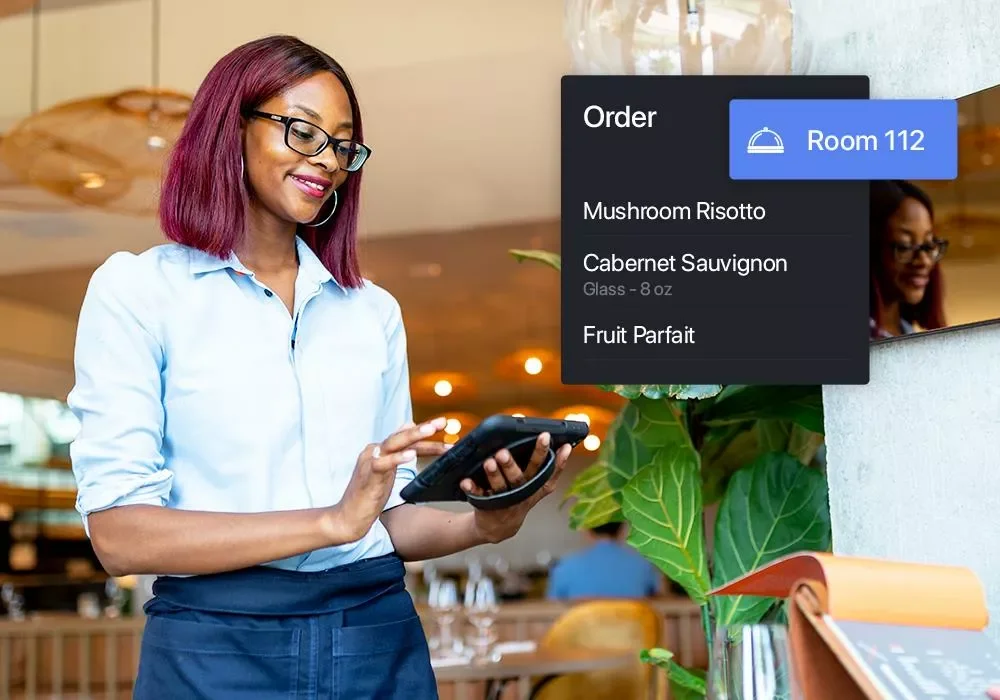 Black Woman Taking Restaurant Order