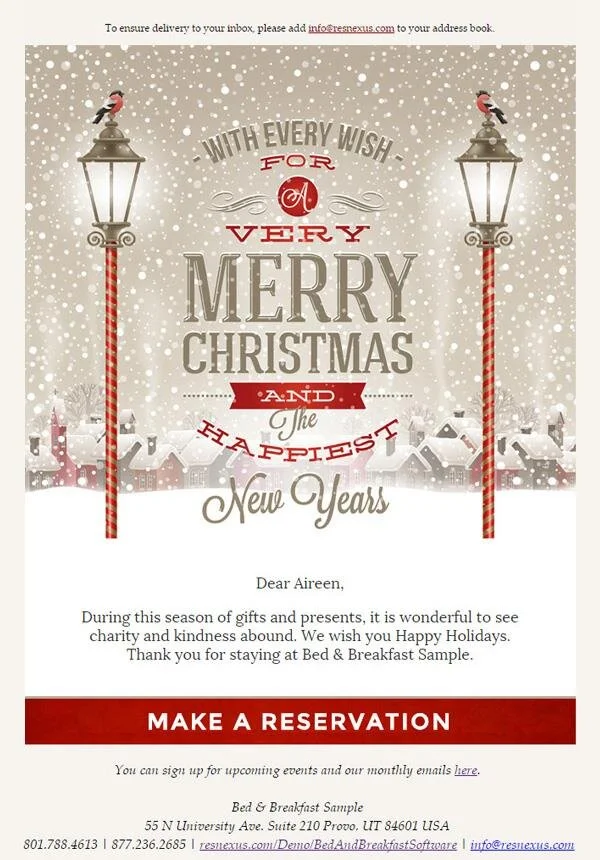 Merry Christmas Email Marketing Special