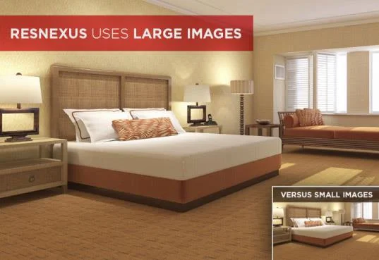 large room image compared to smaller room image in one image