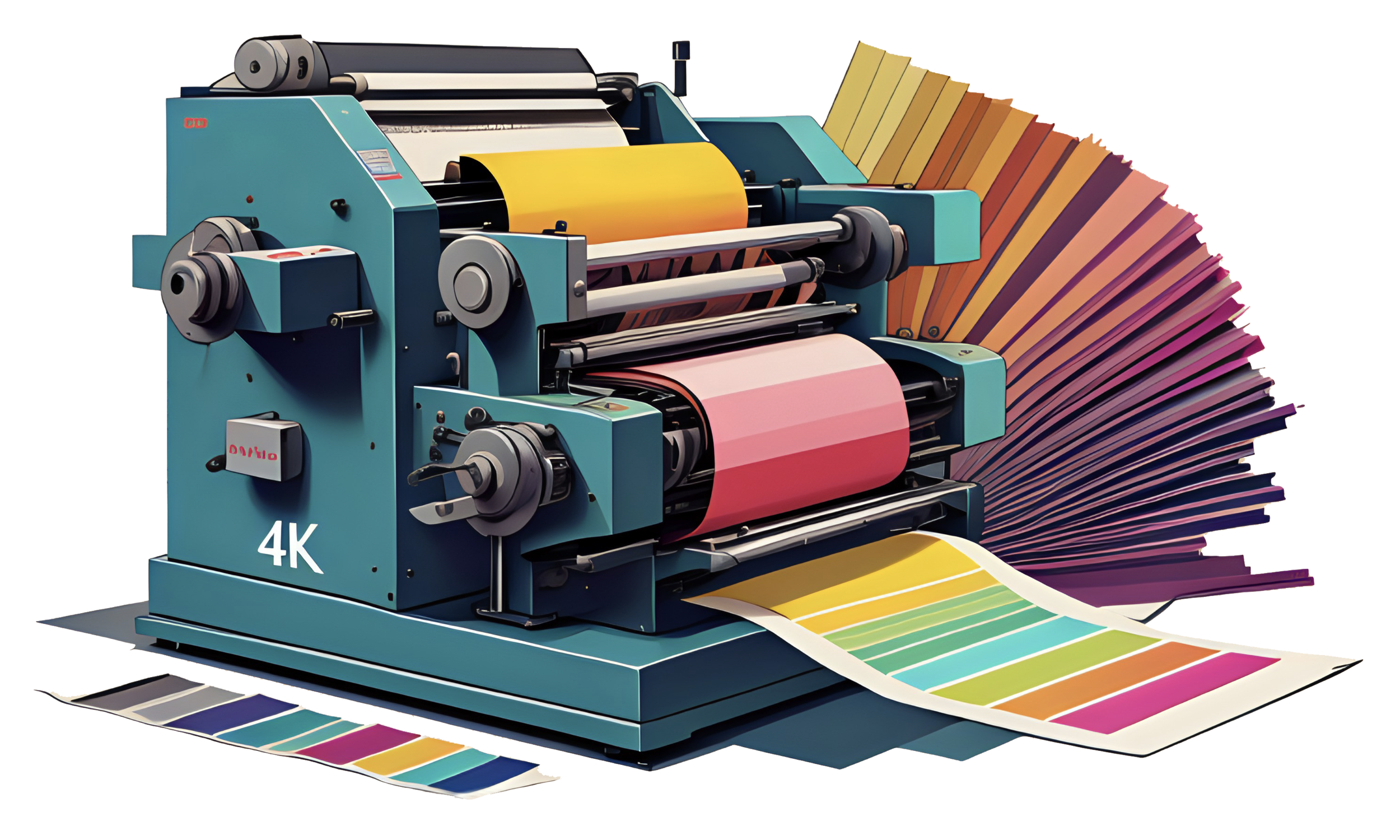 printing press illustration