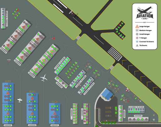 Map of an airport