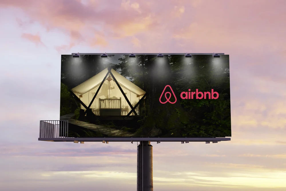 Tent Billboard on Airbnb