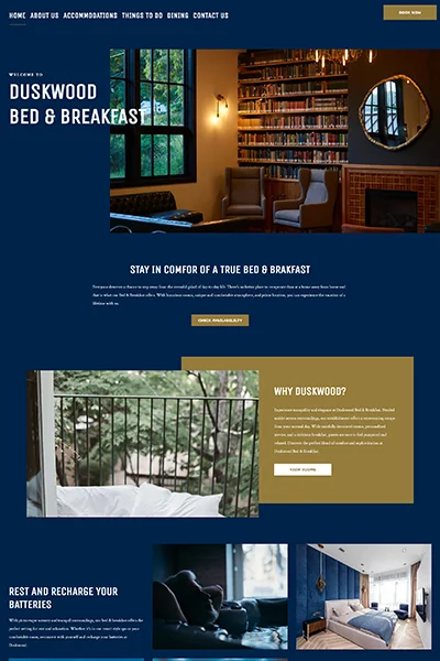 duskwood bed and breakfast template