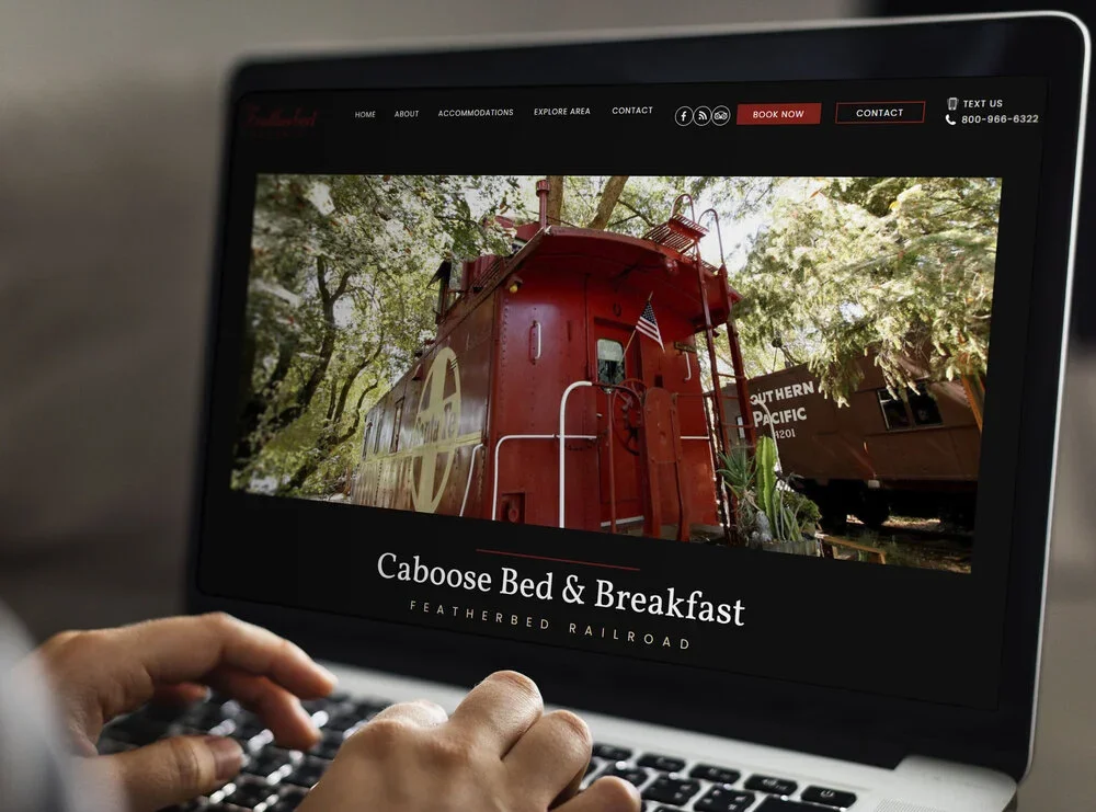 Unique Stay Caboose Website