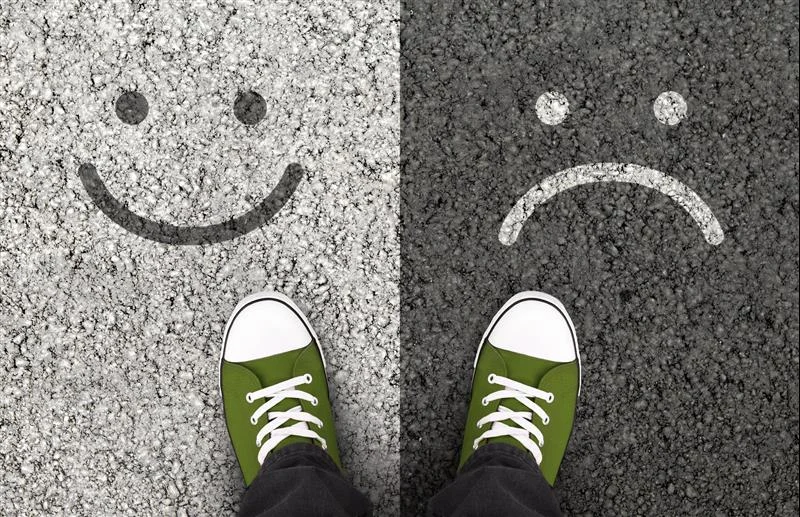 happy sad sidewalk