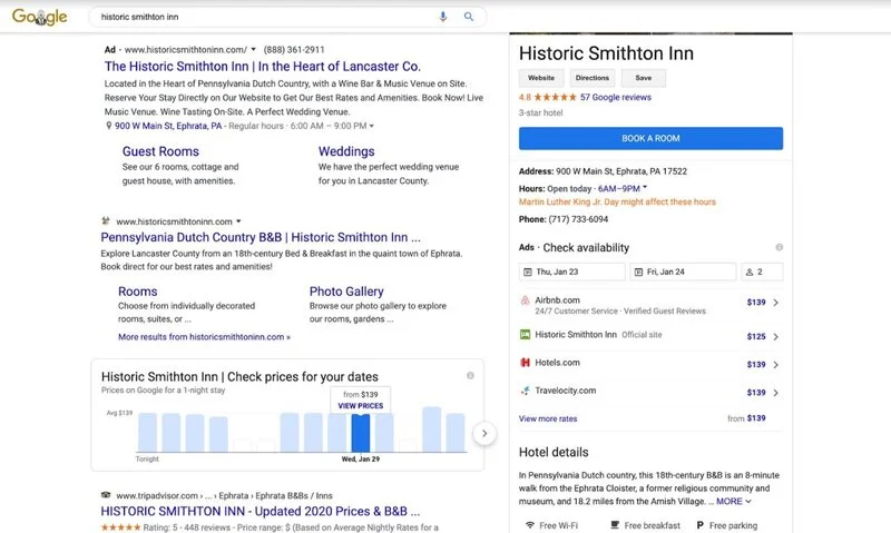 google search example