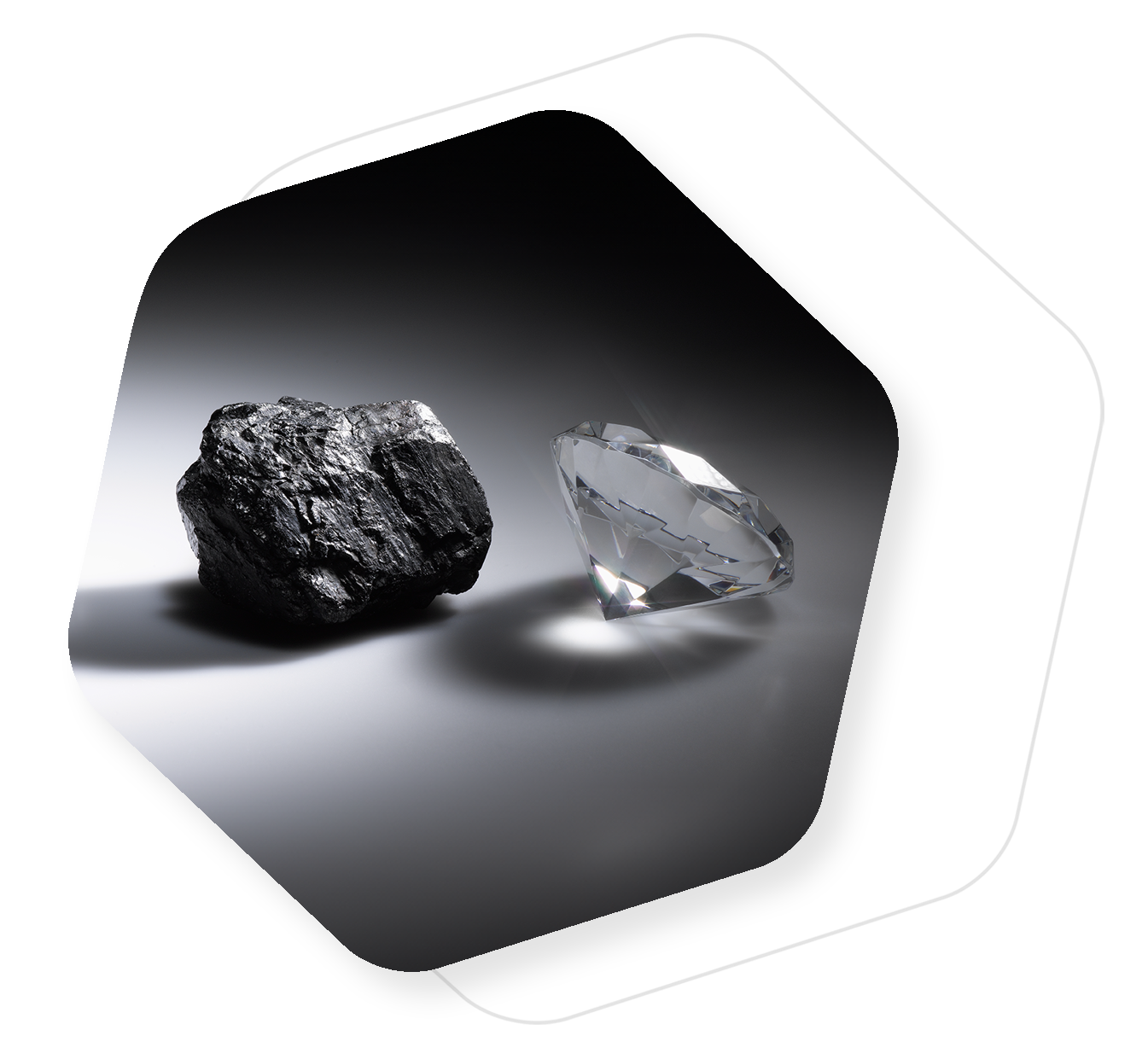 diamond and coal